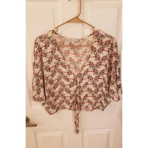 Juniors Floral Blouse